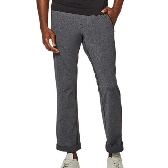 Lululemon Discipline Pant 32 Inch Heathered Black/Gray Men's Size Small EUC - Picture 1 of 9